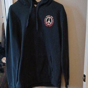 Black Hoodie with Peace Logo